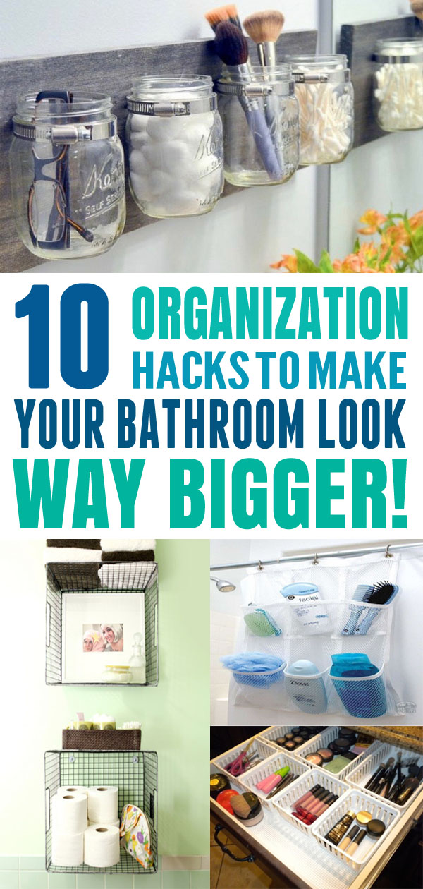 10 Organization Hacks To Make Your Bathroom Look Way Bigger