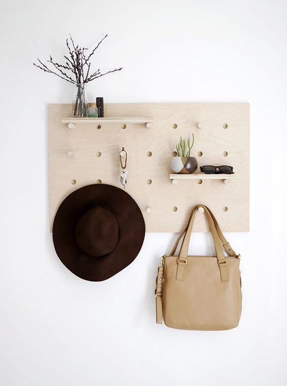 Use The Pegboard Wall Organizer To Keep Track of All Those Things You Need When In A Hurry