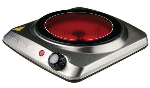 OVENTE Infrared Electric Burner, Stainless Steel & Ceramic Glass