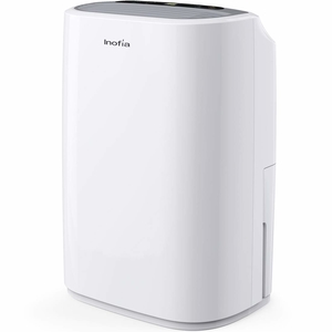 Inofia 30 Pints Dehumidifier Mid-Size Portable For Bathroom, Basements and Large Rooms