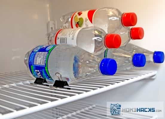 Use Binder Clips for Bottles Organization
